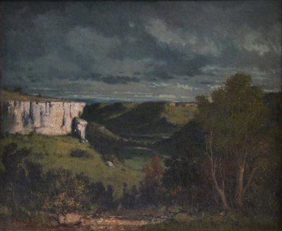 The Valley of the Loue in Stormy Weather by Gustave Courbet